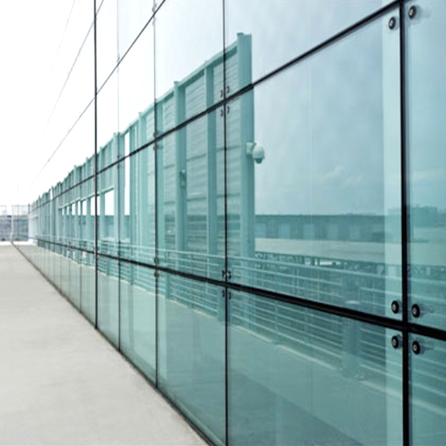 الألمنيوم الشفاف تصميم الزجاج الرقائقي مصنع الحائط الساتر المزجج